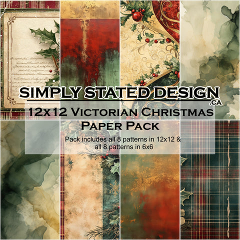Victorian Christmas 12x12 Paper Pack