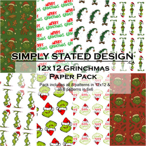 Grinchmas 12x12 Paper Pack