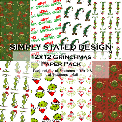 Grinchmas 12x12 Paper Pack