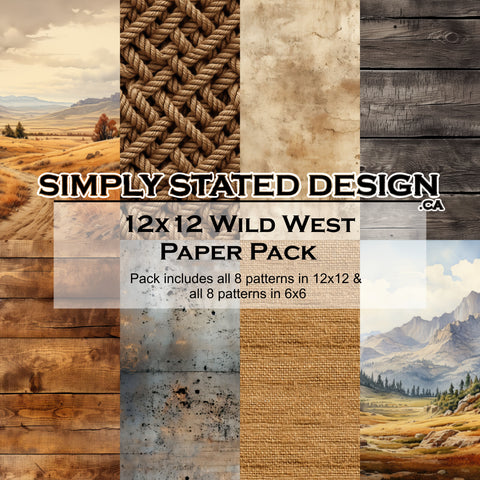 Wild West 12x12 Paper Pack