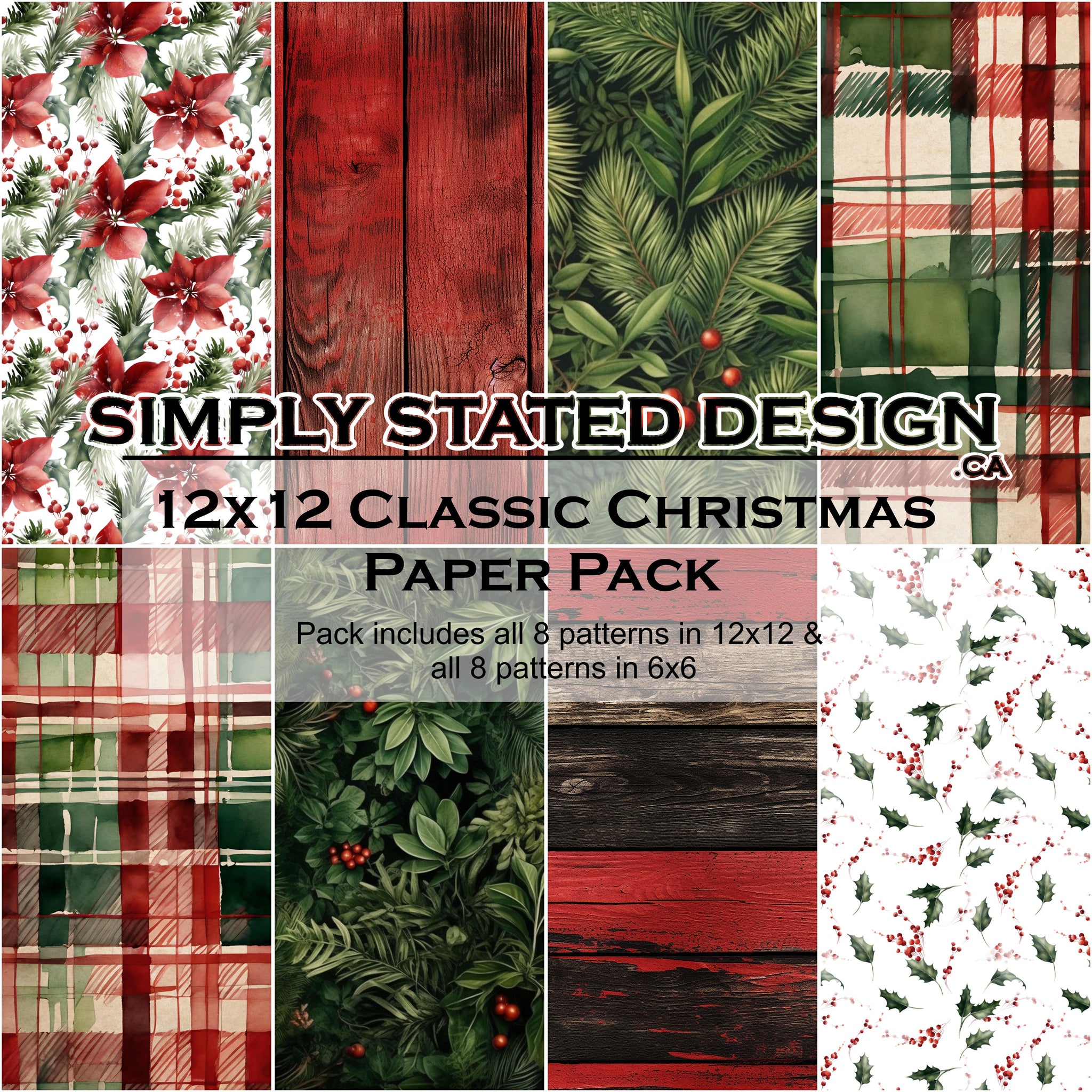 Classic Christmas 12x12 Paper Pack