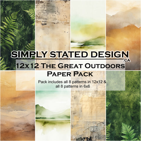 The Great Outdoors 12x12 Paper Pack