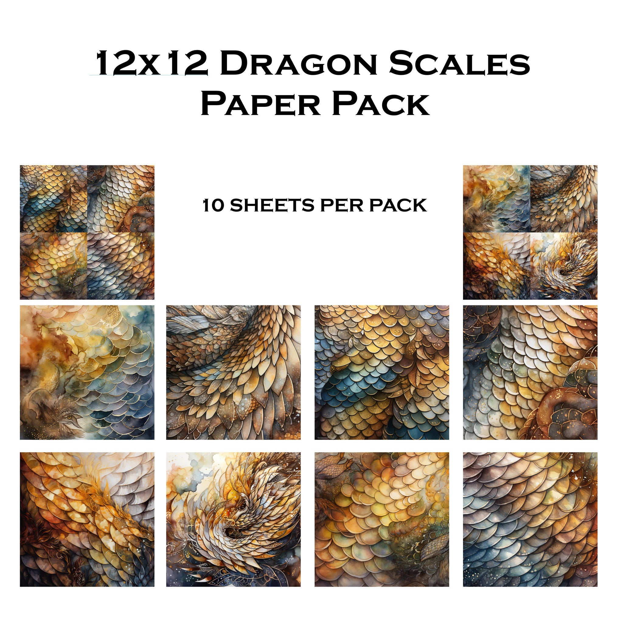 Dragon Scales12x12 Paper Pack