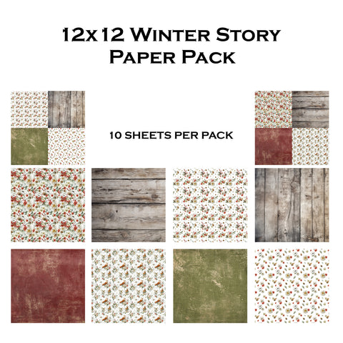 Winter Story 12x12 Paper Pack