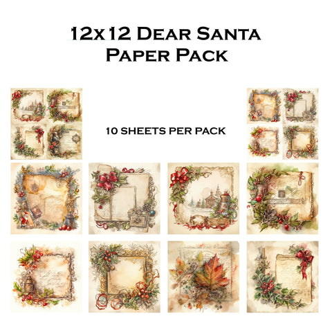 Dear Santa 12x12 Paper Pack
