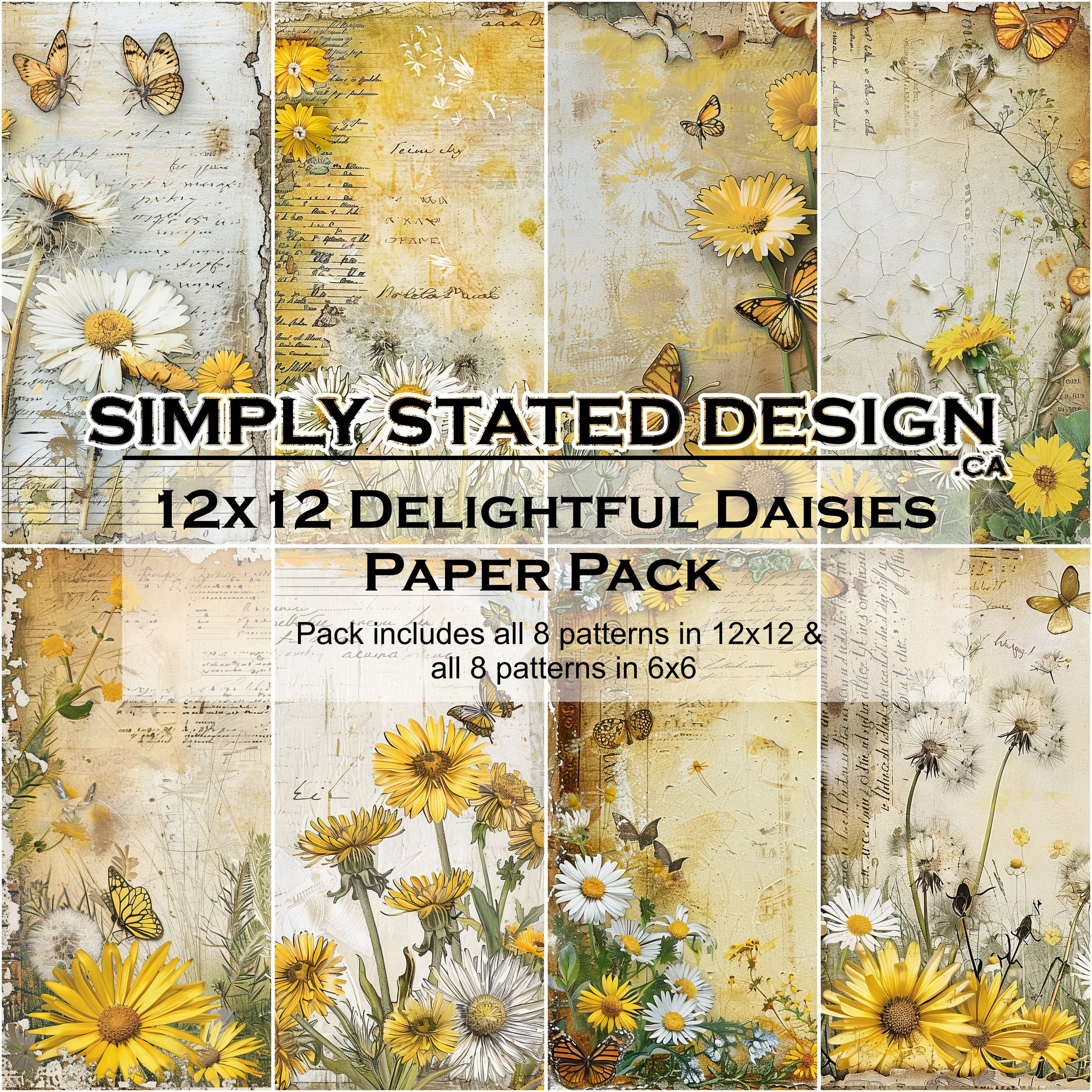 Delightful Daisies 12x12 Paper Pack