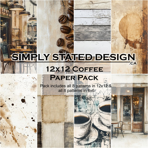 Coffee 12x12 Paper Pack
