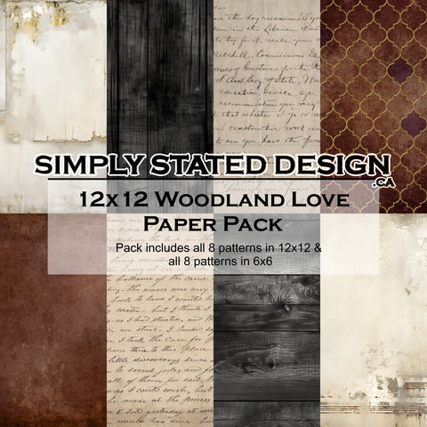Woodland Love 12x12 Paper Pack