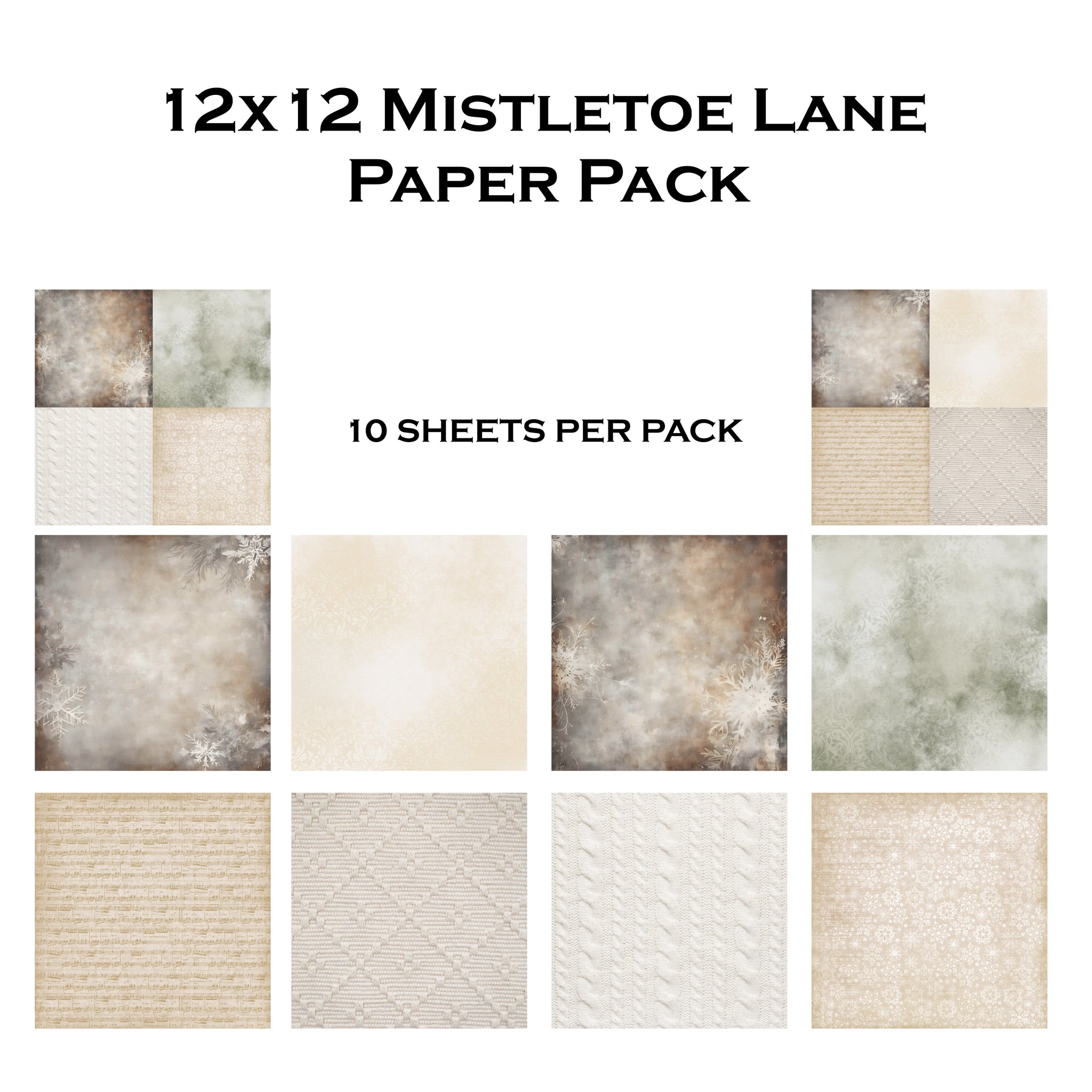 Mistletoe Lane 12x12 Paper Pack