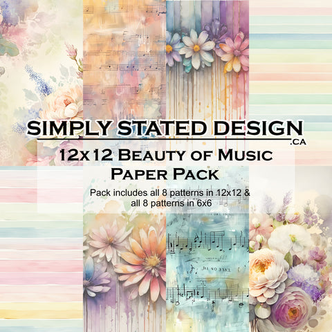 Beauty of Music 12x12 Paper Pack