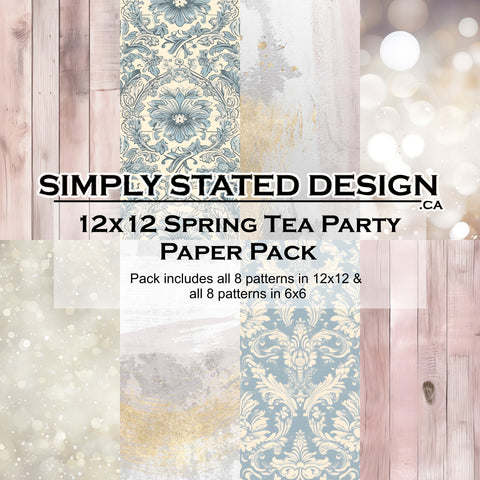 Spring Tea Party 12x12 Paper Pack