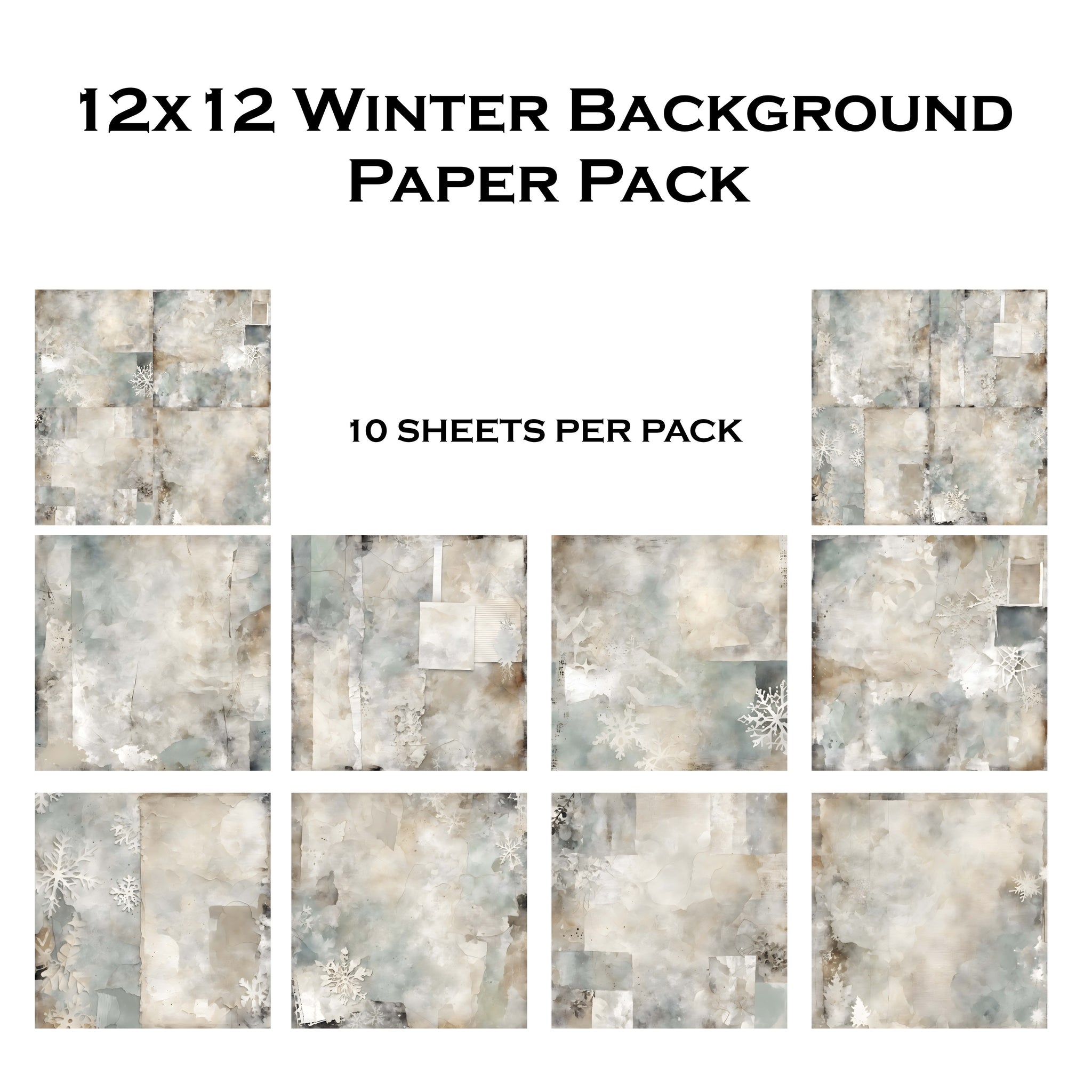 Winter Backgrounds 12x12 Paper Pack