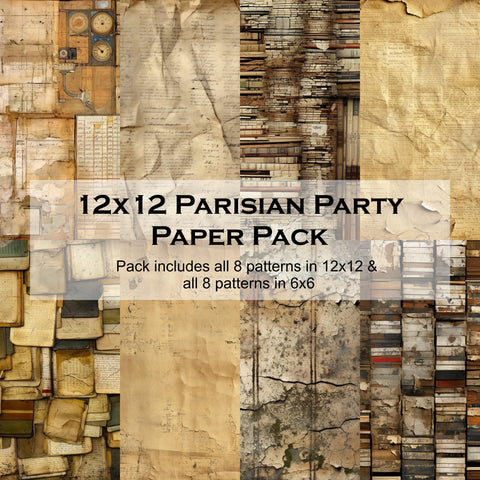 Parisian Party 12x12 Paper Pack