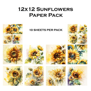Sunflower 12x12 Paper Pack