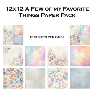 A Few of my Favorite Things 12x12 Paper Pack