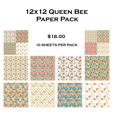 Queen Bee 12x12 Paper Pack