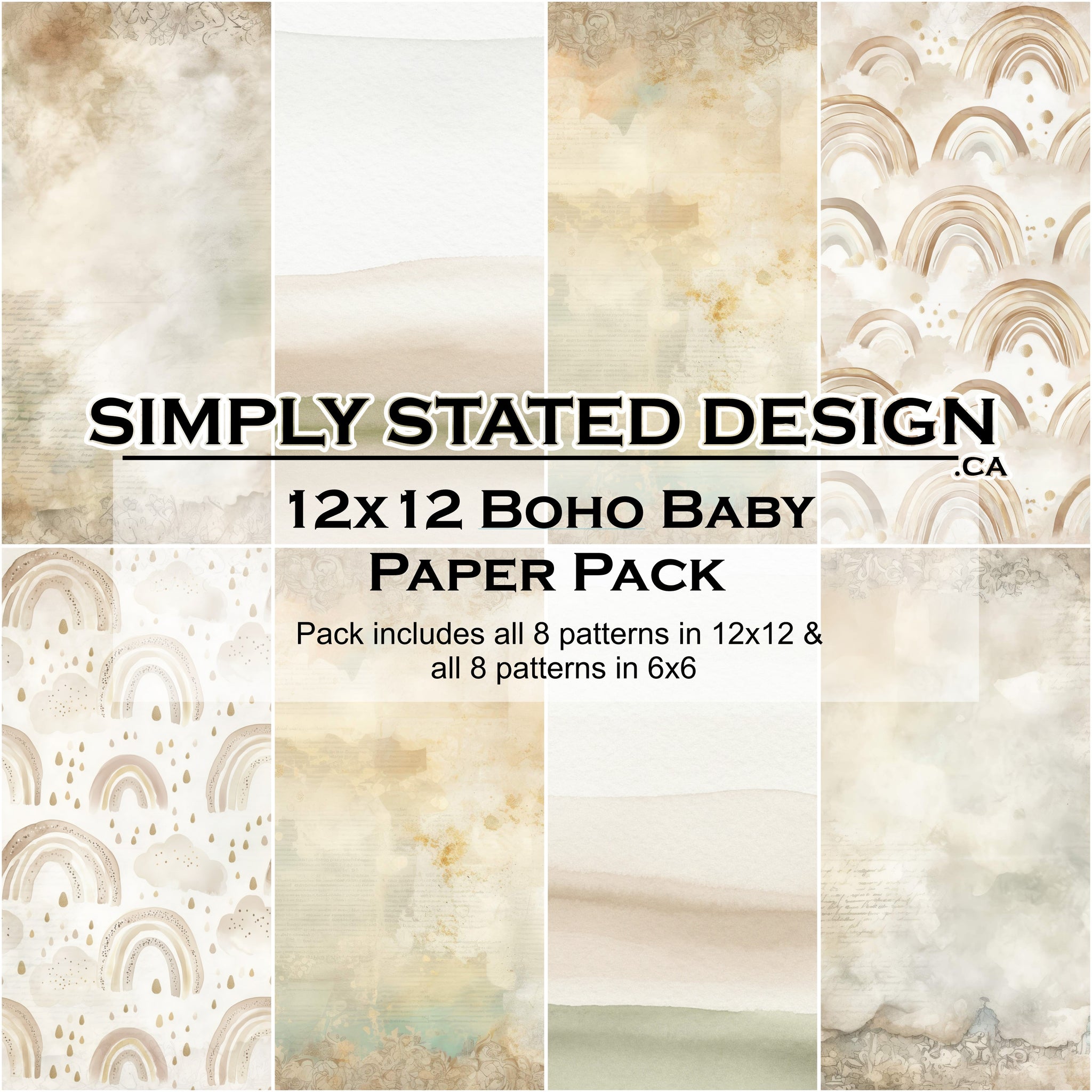 Boho Baby 12x12 Paper Pack
