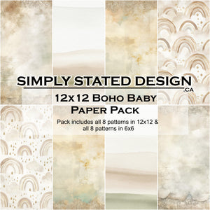 Boho Baby 12x12 Paper Pack