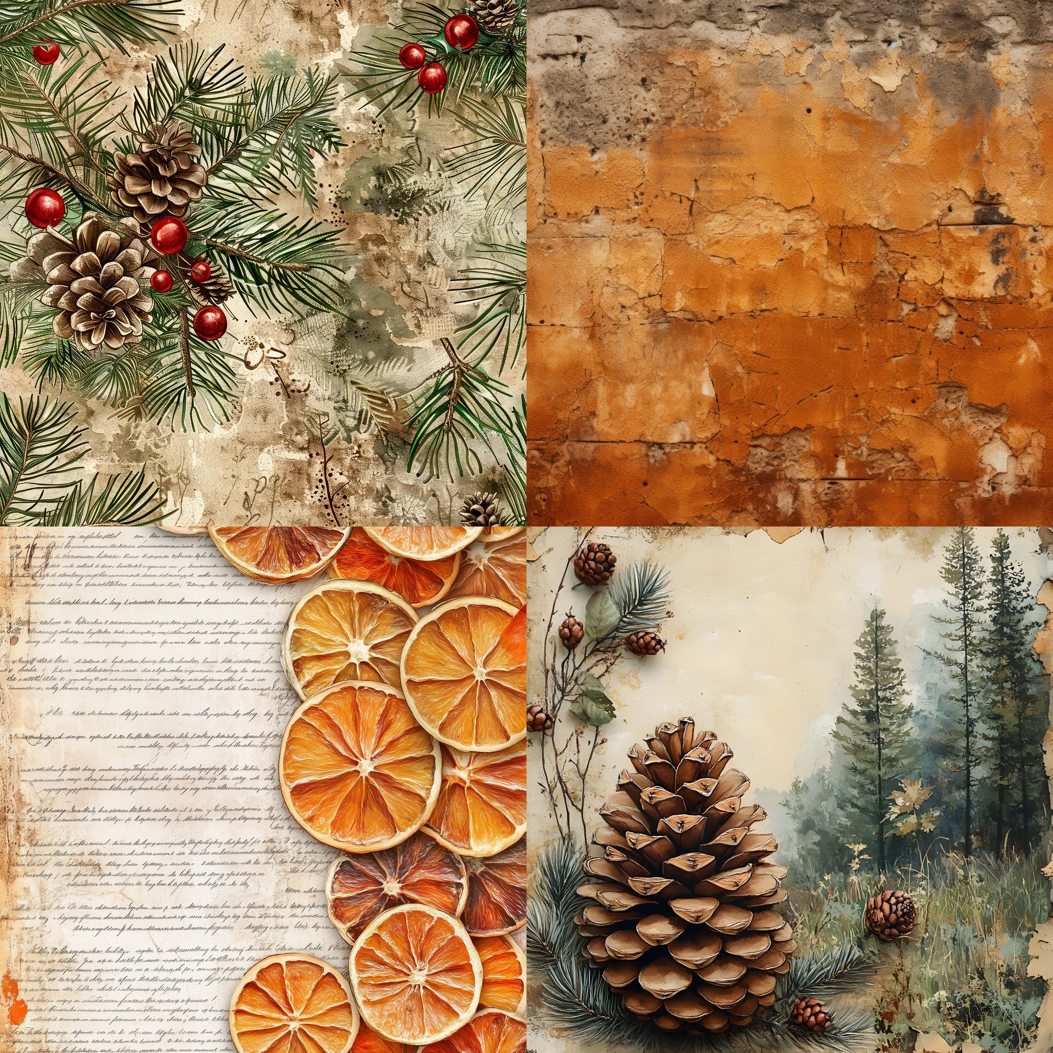 Christmas Citrus Paper 10