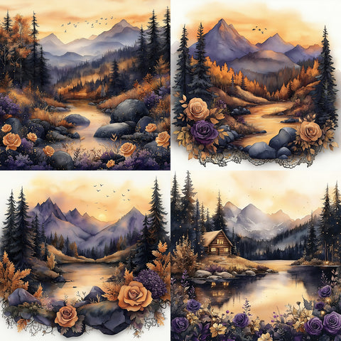 Purple Autumn Paper 10