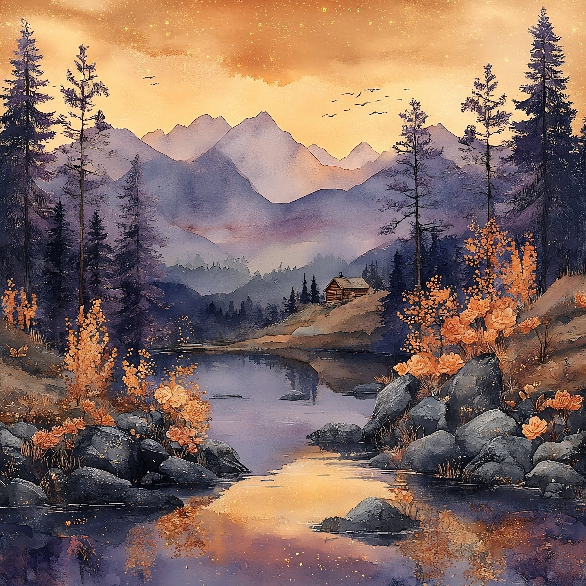 Purple Autumn Paper 3
