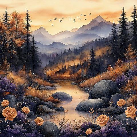 Purple Autumn Paper 5
