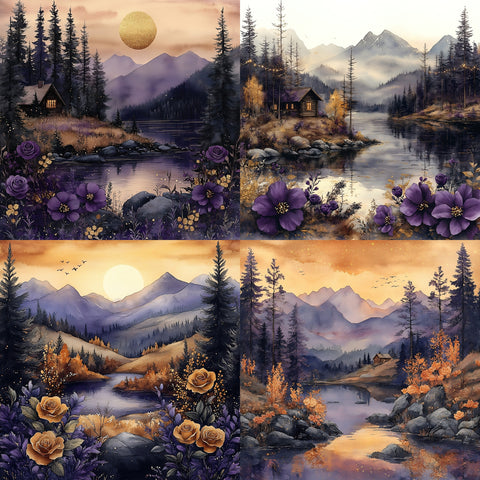 Purple Autumn Paper 9