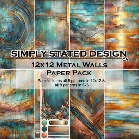 Metal Walls 12x12 Paper Pack