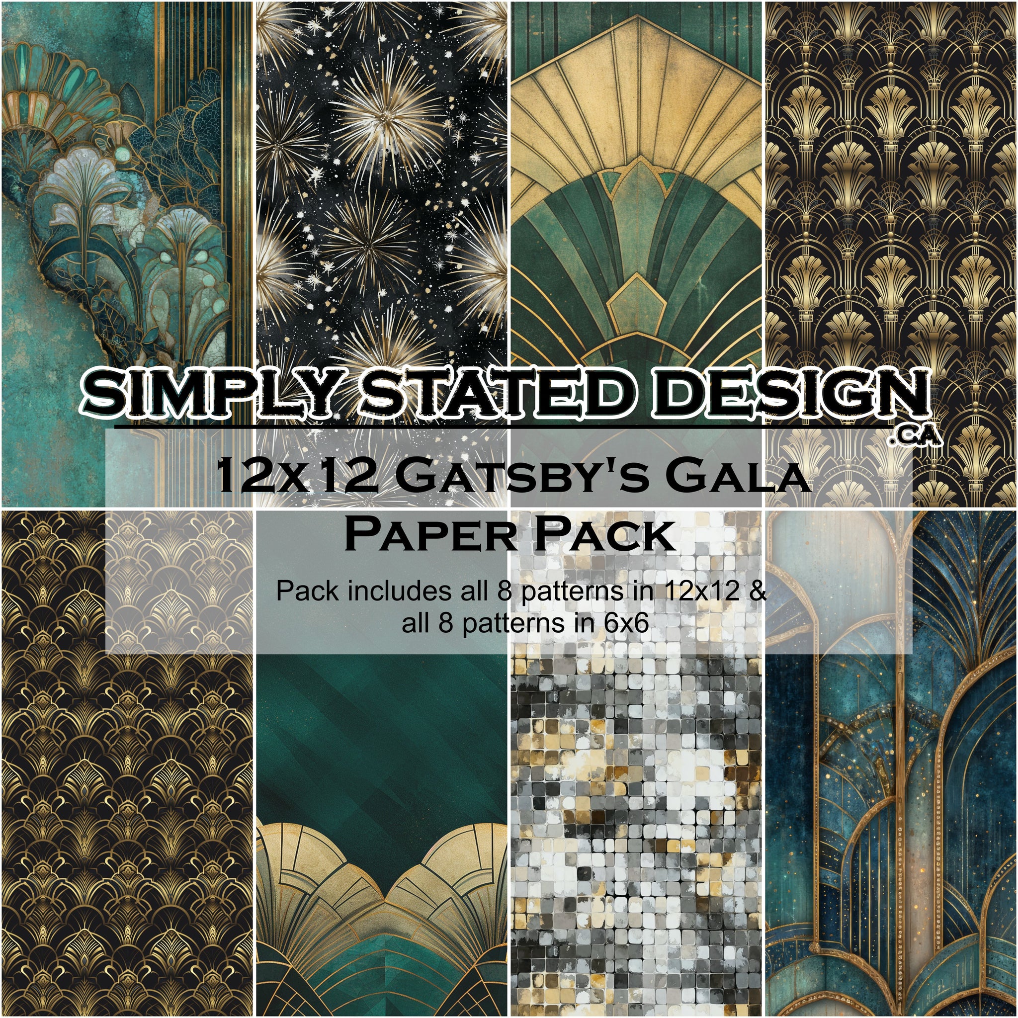 Gatsby's Gala 12x12 Paper Pack