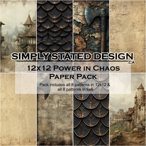 Power In Chaos 12x12 Paper Pack