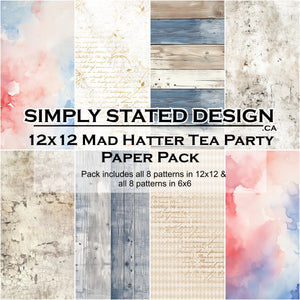 Mad Hatter Tea Party 12x12 Paper Pack