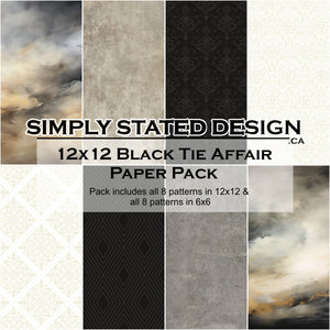 Black Tie Affair 12x12 Paper Pack