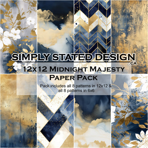 Midnight Majesty 12x12 Paper Pack