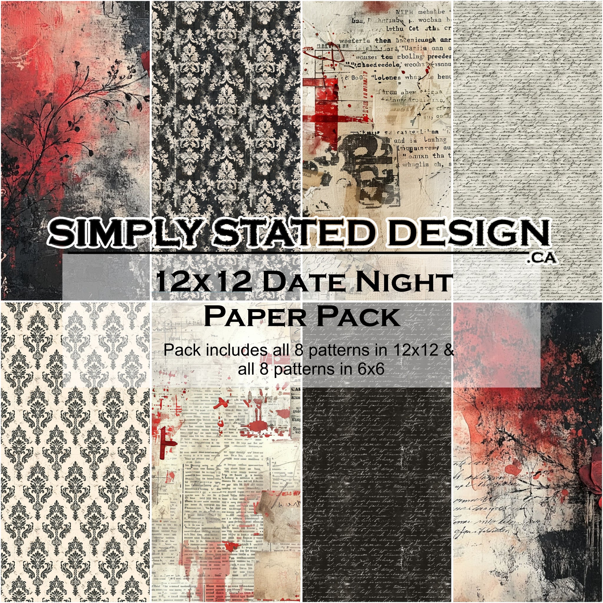 Date Night 12x12 Paper Pack