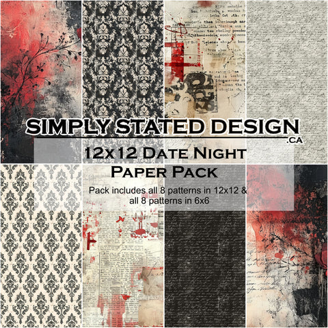 Date Night 12x12 Paper Pack