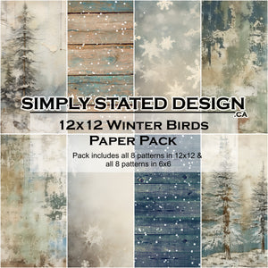 Winter Birds 12x12 Paper Pack