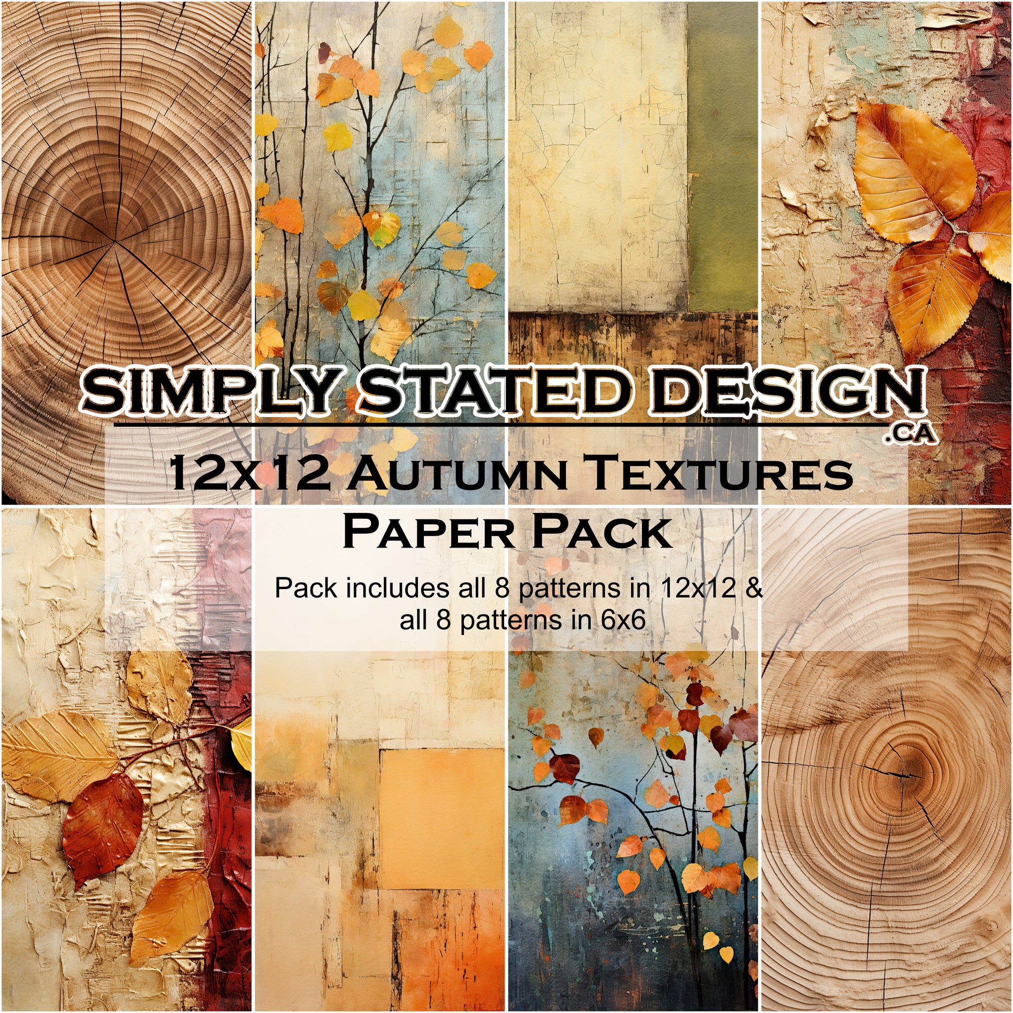 Autumn Textures 12x12 Paper Pack – simplystateddesign