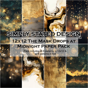 The Mask Drops at Midnight 12x12 Paper Pack