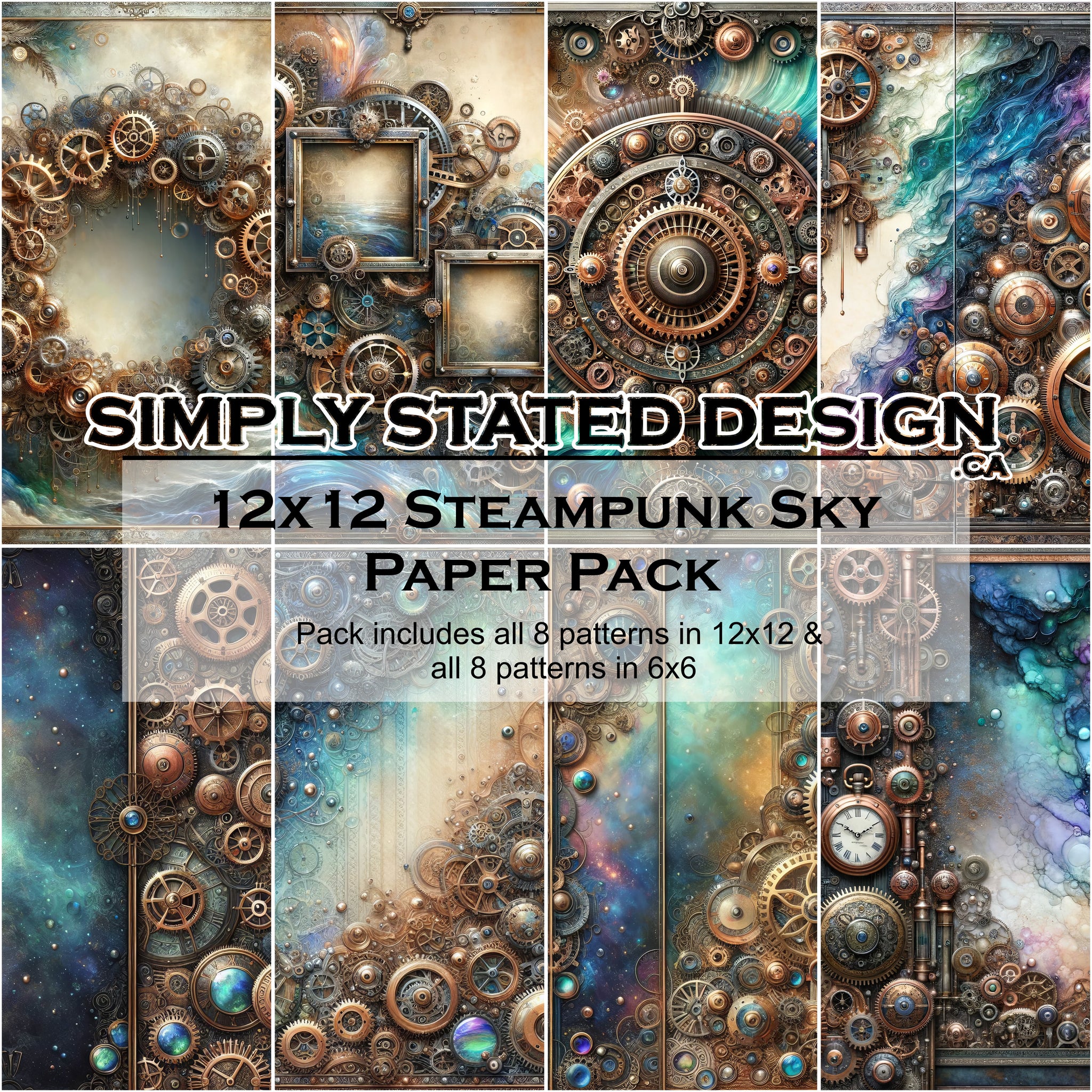 Steampunk Sky 12x12 Paper Pack