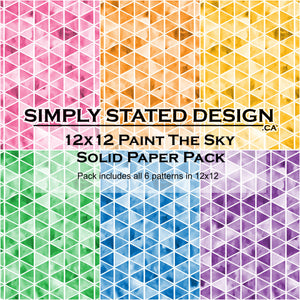 Paint The Sky 12x12 Solid Paper Pack