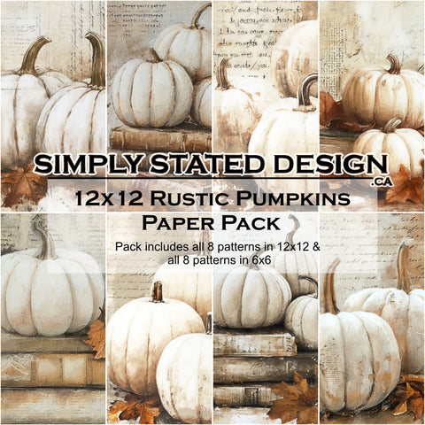 Rustic Pumpkins 12x12 Paper Pack