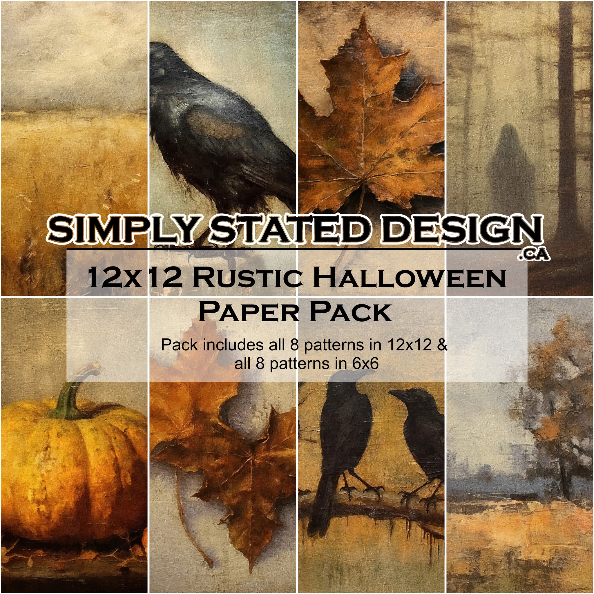 Rustic Halloween 12x12 Paper Pack