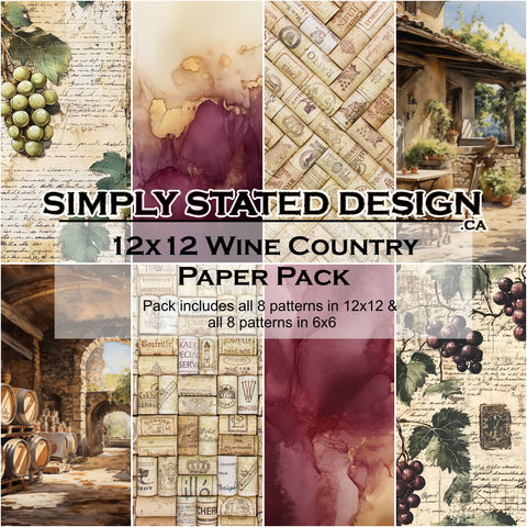 Wine Country 12x12 Paper Pack