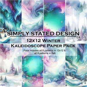 Winter Kaleidoscope 12x12 Paper Pack