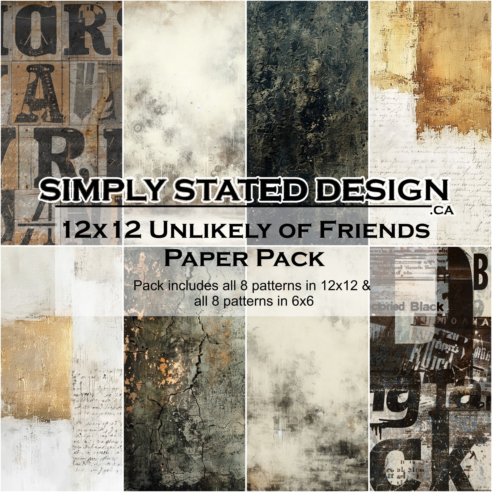 Unlikely Of Friends 12x12 Paper Pack