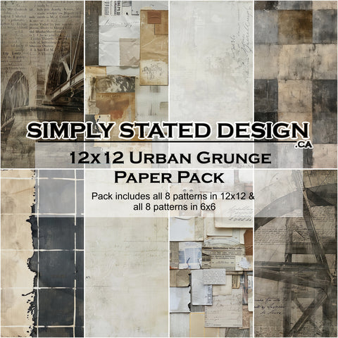Urban Grunge 12x12 Paper Pack