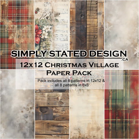 Christmas Village 12x12 Paper Pack