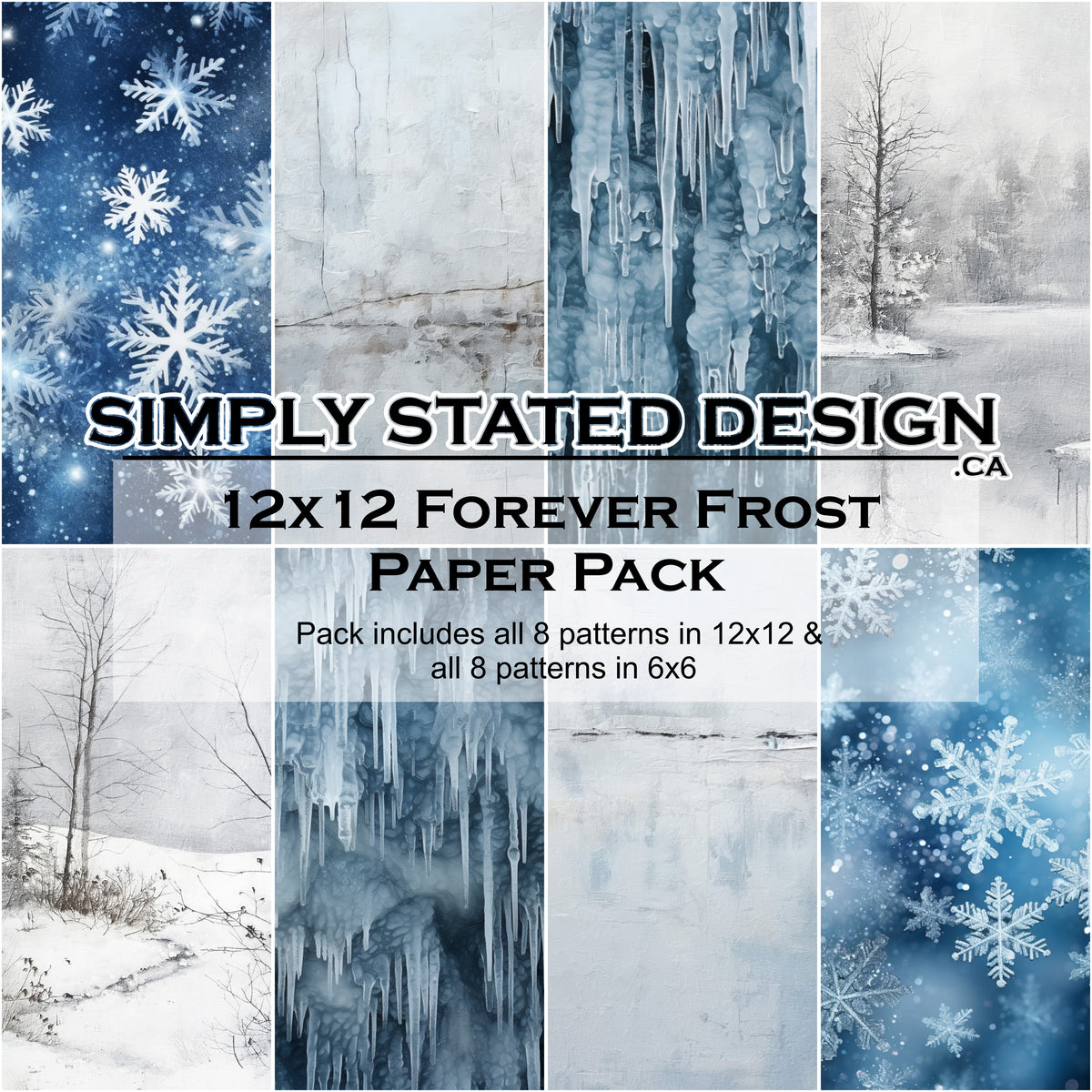 Forever Frost 12x12 Paper Pack – simplystateddesign