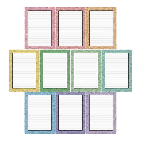 Pastel Burlap Journal Card Ephemera