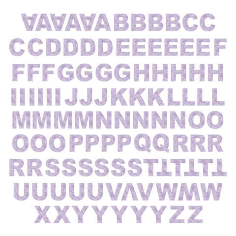 Pastel Grunge Alphabet Ephemera